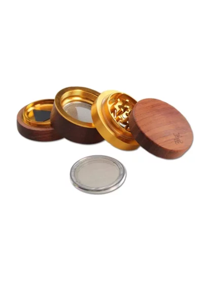 Marley Natural Black Walnut Small 4-Piece Grinder - Image 2